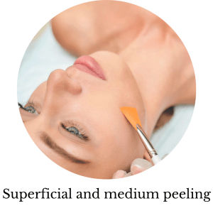 superficial and medium peeling
